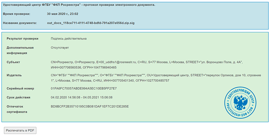 Как проверить электронную подпись росреестра