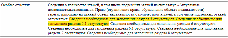 Пример выписки из ЕГРН без раздела со схемой дома
